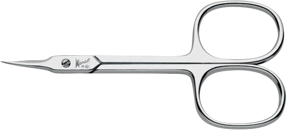9cm, MANART Hautschere, vernickelt, Turmspitz, in Blister