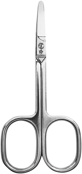 9cm, Babyschere, abgerundete Spitze, großes Auge, nickelfreie Oberfläche, in Blister