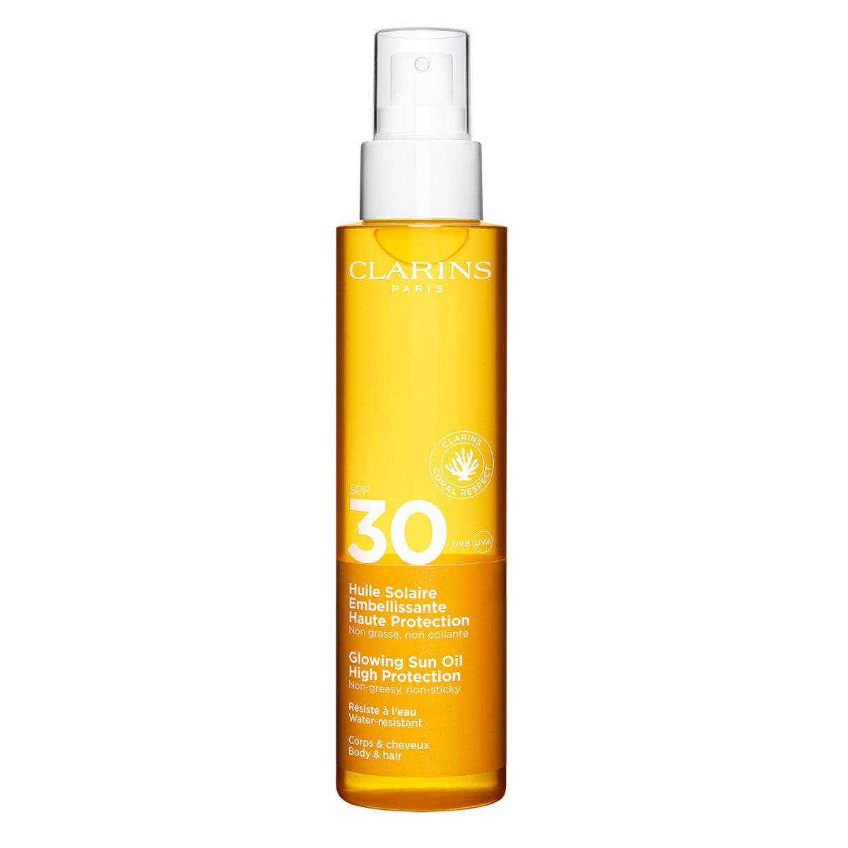 Sonnenpflege CLARINS Huile Solaire Embellissante SPF 30