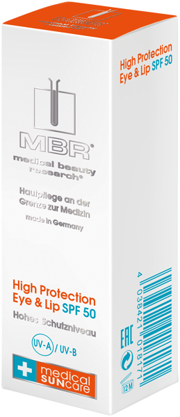 Sonnenpflege MBR Medical Sun Care High Protection Eye & Lip SPF 50