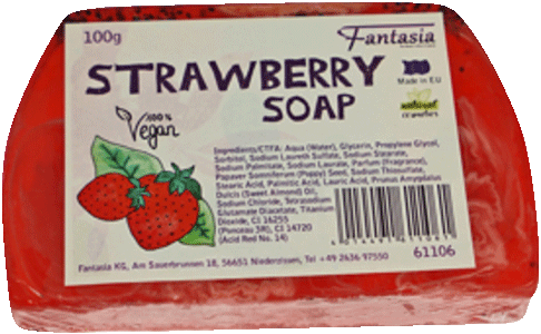 Strawberry Soap, Vegan