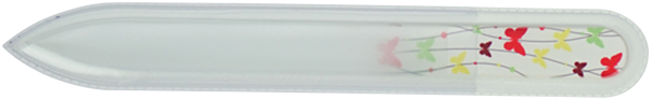 Glasfeile, doppelseitig, Schmetterling
