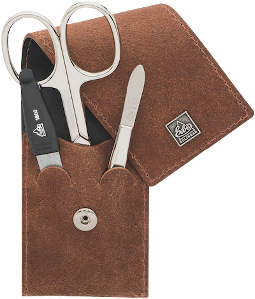 Manicure Etuis Erbe Taschen-Etui Velour, rostfrei