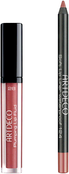 Lipliner Artdeco Plumping Lip Fluid & Soft Lip Liner Waterproof Set