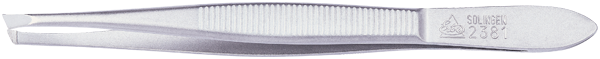 Premium Pinzette rostfrei schmal schräg 9 cm