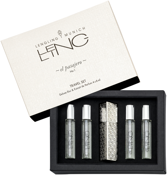 No 1 El Pasajero Travel = Extrait de Parfum 4 x 8 ml