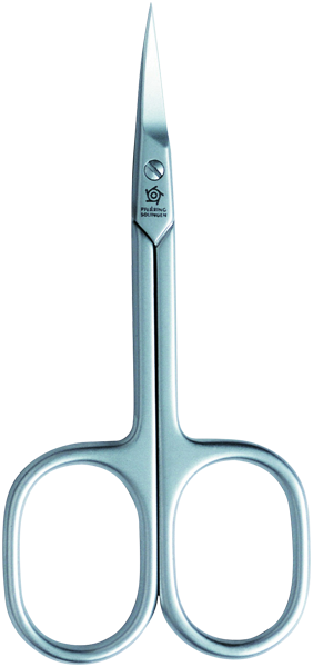 9cm, INOX Hautschere, rostfrei, satiniert, in Blister