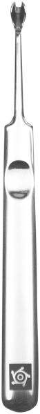 11cm. INOX Hautmesser, blank, im Blister