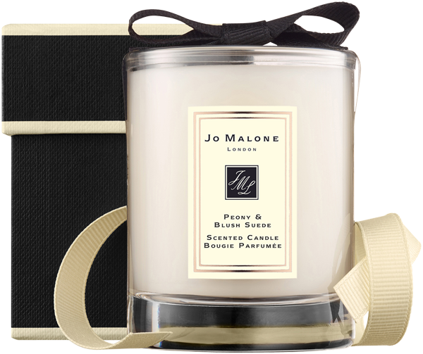 Peony & Blush Suede Travel Candle