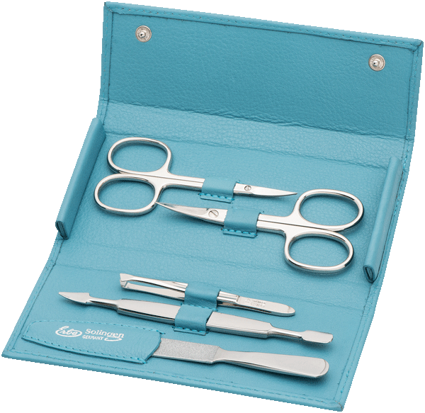 Druckknopf-Etui Siena, vernickelt