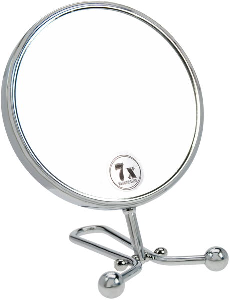 Kosmetikspiegel Fantasia Hand- und Stellspiegel, Metall, 7-fach
