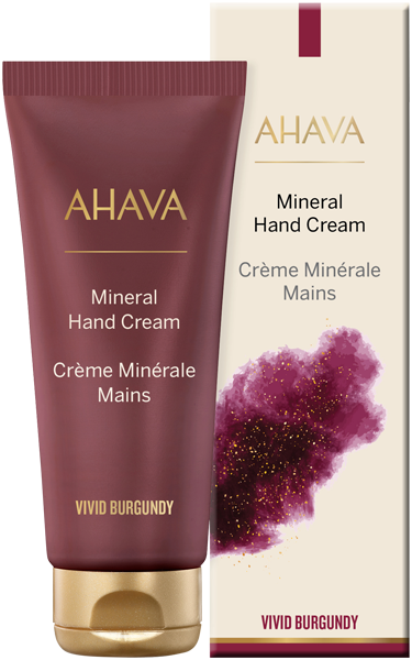 AHAVA Deadsea Water Mineral Hand Cream Vivid Burgundy