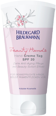 Beauty for Hands Hand Creme Tag SPF 20