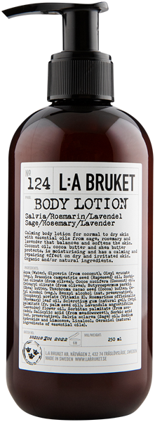 124 Body Lotion Sage/Rosemary/Lavender Cosmos Natural Certified