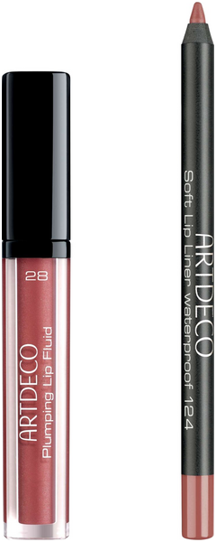 Lipliner Artdeco Plumping Lip Fluid & Soft Lip Liner Waterproof Set