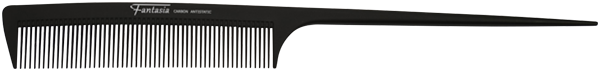 Stielkamm, Fein, Carbon, Anthrazit 22,5 cm