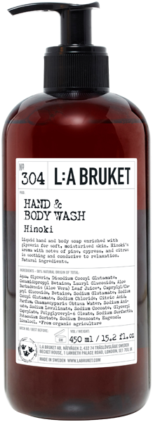 304 Hand & Body Wash Hinoki Cosmos Natural Certified