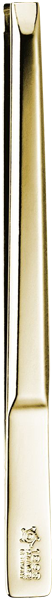 8cm, Pinzette, ganz vergoldet, gerade, in Blister
