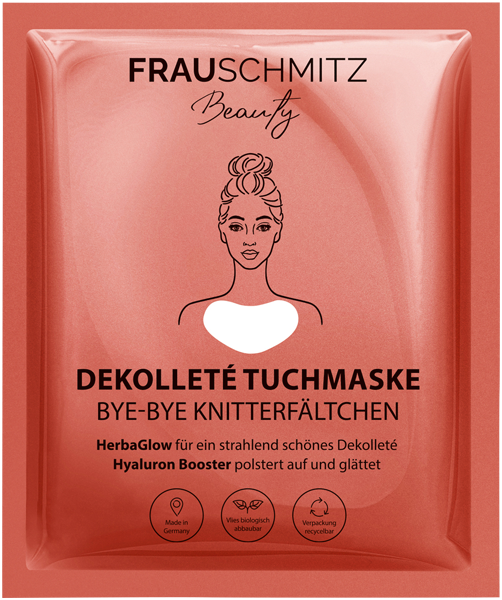 FrauSchmitz Beauty Dekolleté Tuchmaske BYE-BYE Knitterfältchen