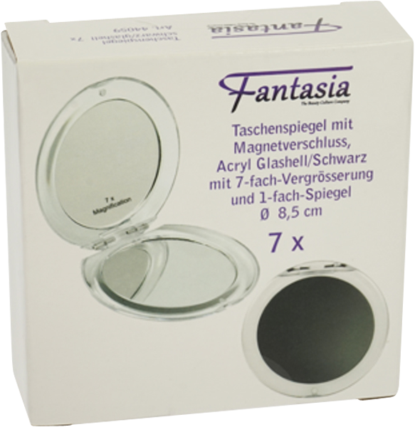 Fantasia Taschenspiegel, Acryl, rund, 7-fach