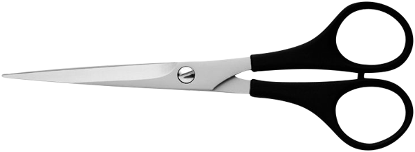 15cm, MANART Haarschere, rostfrei, in Blister