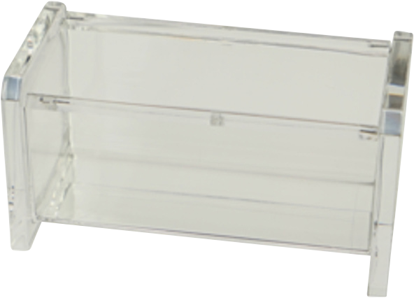 Wattestäbchenbox mit Klapp-Deckel, Acryl