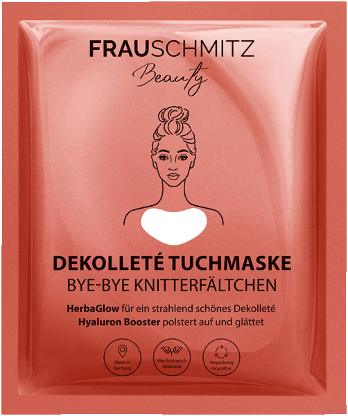 Dekolleté Tuchmaske BYE-BYE Knitterfältchen