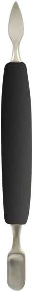 11,5cm, MANART Doppelinstrument, schwarz, vernickelt, in Blister