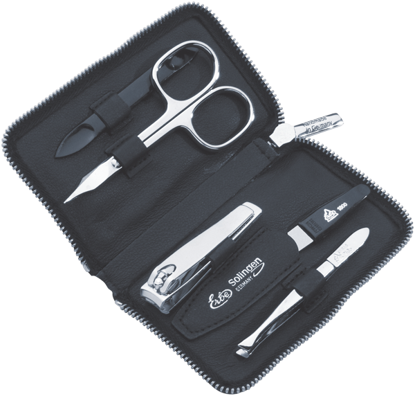 Manicure Etuis Erbe Reißverschluss-Etui Zipper, vernickelt