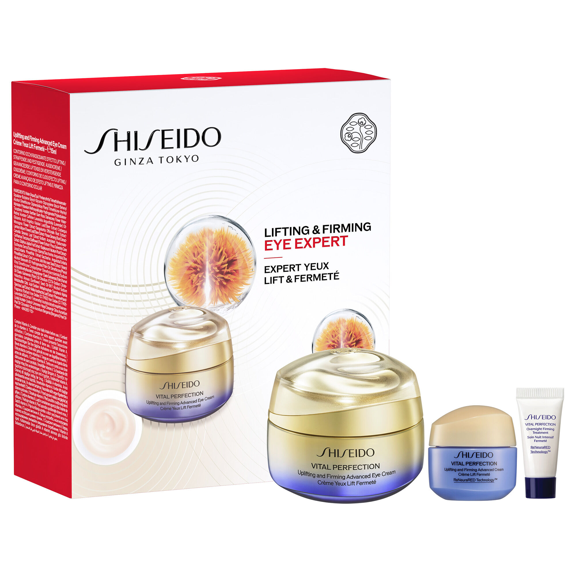 Augen- & Lippenpflege Shiseido Vital Perfection Eyecare Set