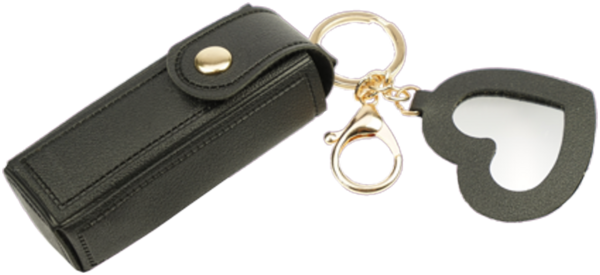 Lippenstift / Zerstäubertasche schwarz