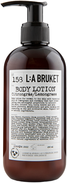 158 Body Lotion Lemongrass