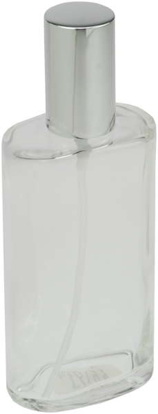 Taschenzerstäuber Fantasia Klarglas-Flasche, oval, Kappe, Zerstäuberpumpe