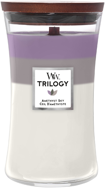 Trilogy Large Hourglass Amethyst Sky