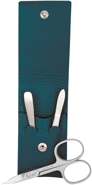 Inox Druckknopf-Etui Petrol