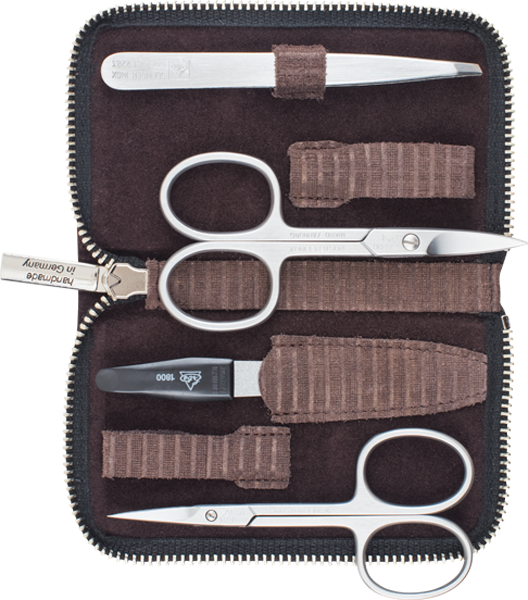 Manicure Etuis Erbe Reißverschluss-Etui Cord