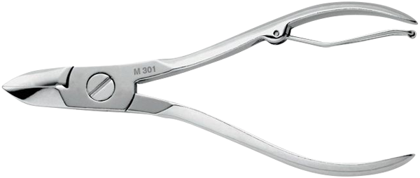 11,5cm, MANART Nagelzange, vernickelt, in Blister