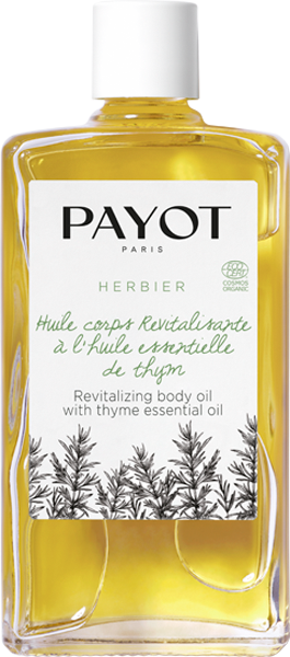 Herbier Huile corps Revitalisante à l'huile essentielle de thym