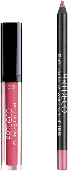 Plumping Lip Fluid & Soft Lip Liner Waterproof Set