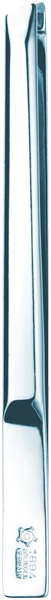 8cm, INOX Pinzette, satiniert, schräg, rostfrei, in Blister