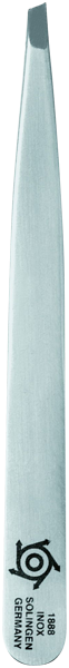 9,7cm, INOX Pinzette, rostfrei, mattiert, in Blister