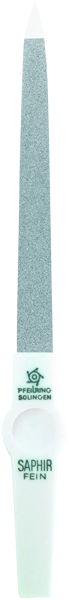 18cm, Saphir-Nagelfeile, weiß, in Blister