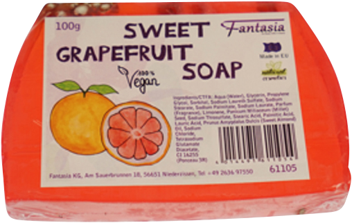Seifen Fantasia Sweet Grapefruit Soap, Vegan