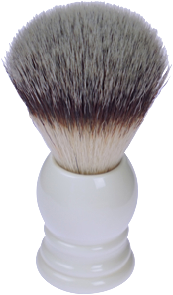 Rasierpinsel Fantasia Rasierpinsel mit Synthetik-Haar und weißem Acrylgriff