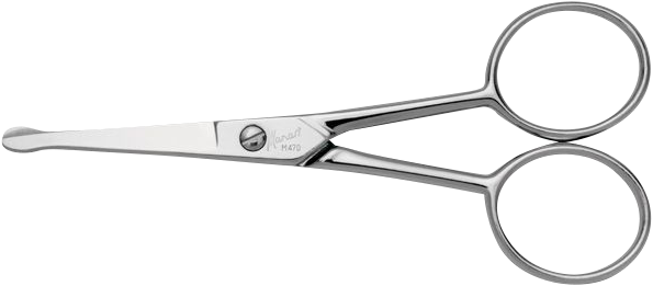 10,5cm, MANART Nasenhaarschere, vernickelt, gerade, in Blister