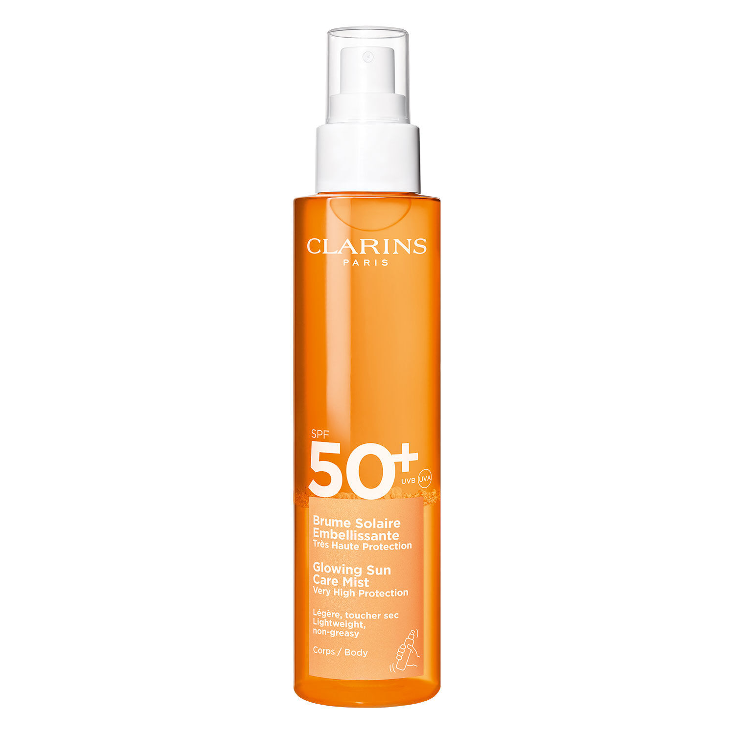 Sonnenpflege CLARINS Brume Solaire Embellisante Corps SPF 50+