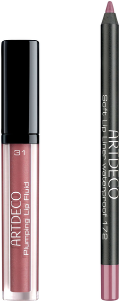 Lipliner Artdeco Plumping Lip Fluid & Soft Lip Liner Waterproof Set