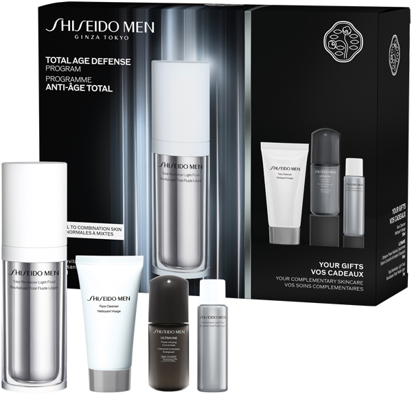 Men Total Revitalizer Light Fluid Pouch Set