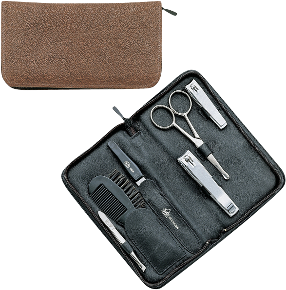 Bart-Sets Erbe Bartpflegeetui, vernickelt