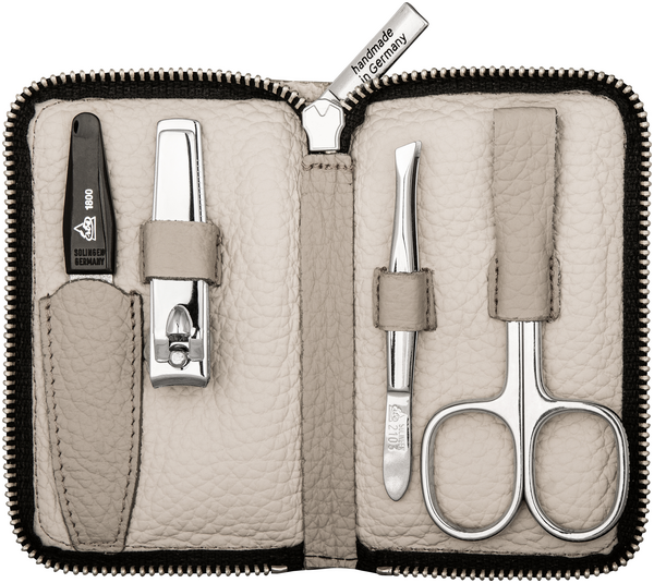 Maniküre-Sets Erbe Maniküre Set Reißverschluss-Etui, beige, 4-tlg.